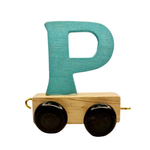 Colour Wooden Train and Track, Personalised Gift