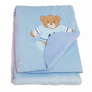 Personalised Twin Layer Bear Blanket - Personalise It