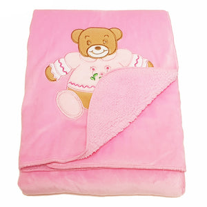Personalised Twin Layer Bear Blanket - Personalise It