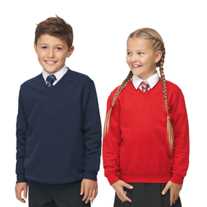 Personalised Kids Academy v-neck sweatshirt, Personalised Gift
