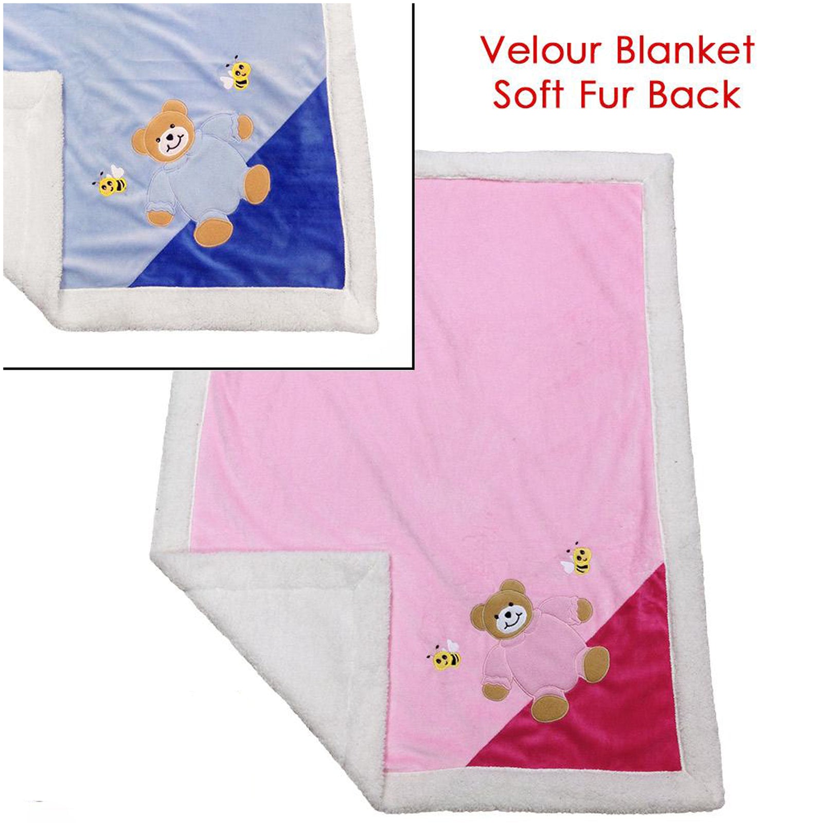 Personalised Velour Baby Blanket - Personalise It