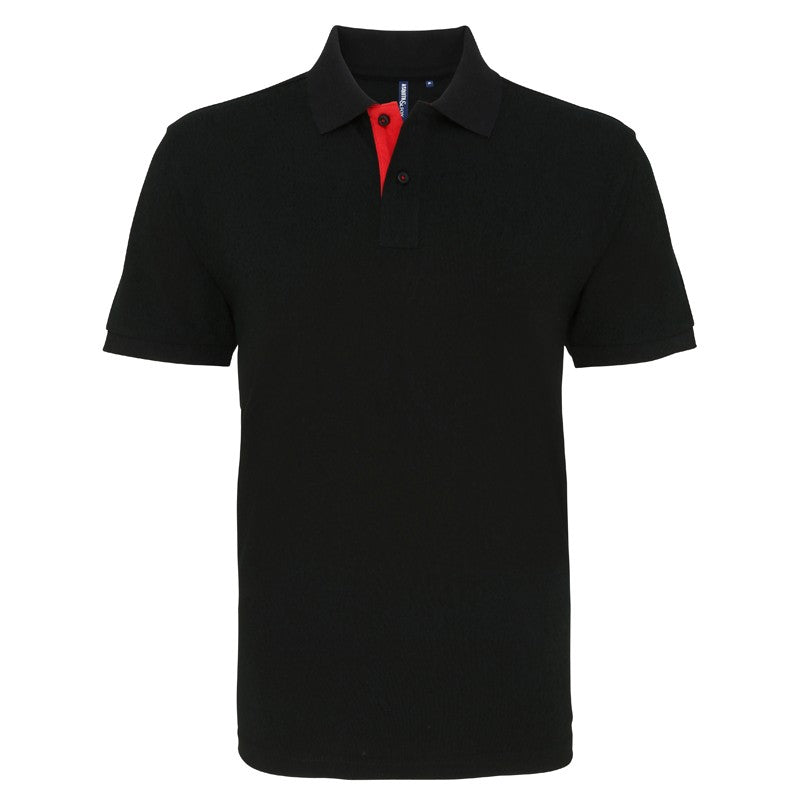 Mens classic fit - contrast polo - Personalise It