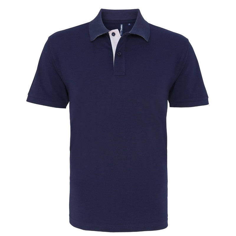 Mens classic fit - contrast polo - Personalise It