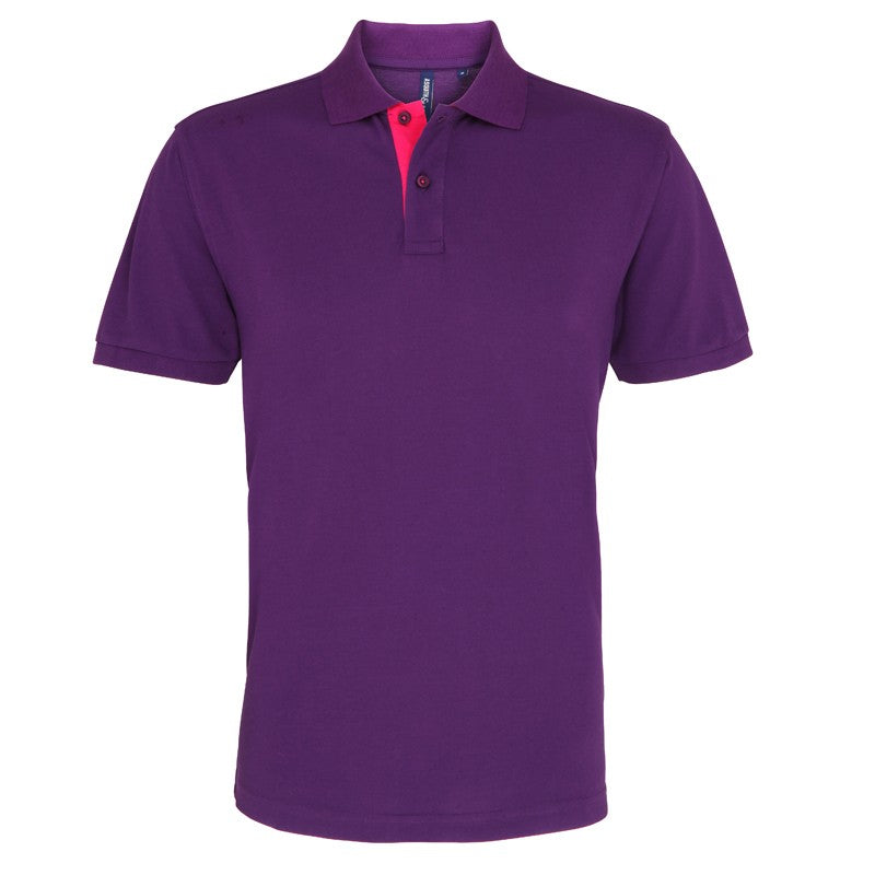 Mens classic fit - contrast polo - Personalise It