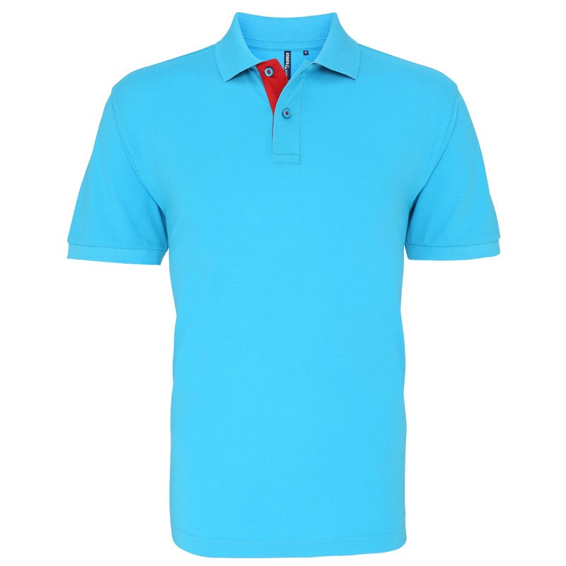 Mens classic fit - contrast polo - Personalise It