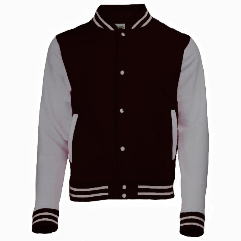 Black and white college jacket outlet