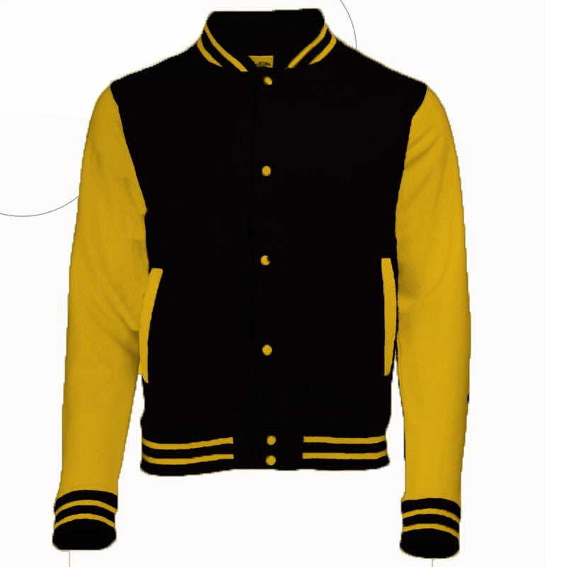 Varsity jacket black and yellow shop
