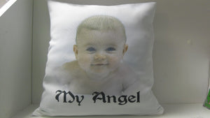 Satin photo cushion - Personalise It