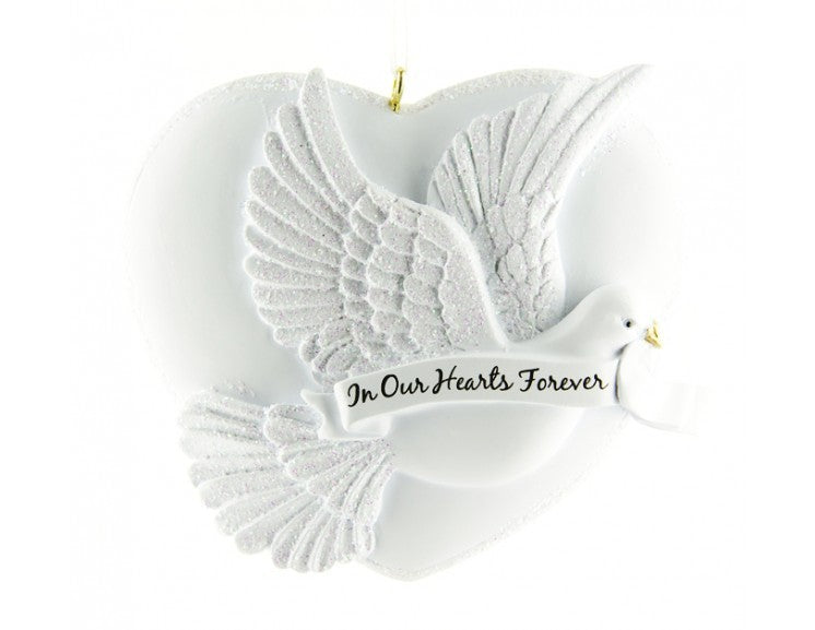 Personalised Dove Christmas Tree Decoration - Personalise It