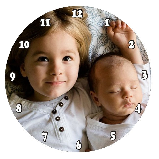 Circular Metal Wall Clock - Personalise It