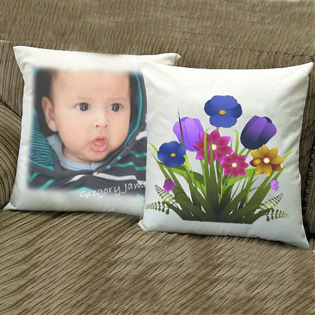 Satin photo cushion - Personalise It