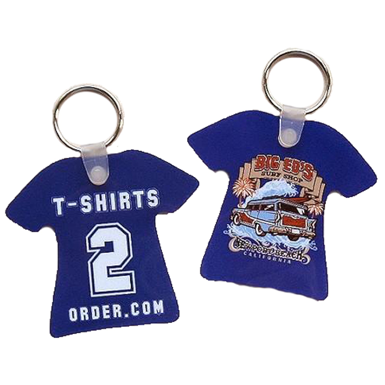 T-shirt Shaped Keyring - Personalise It